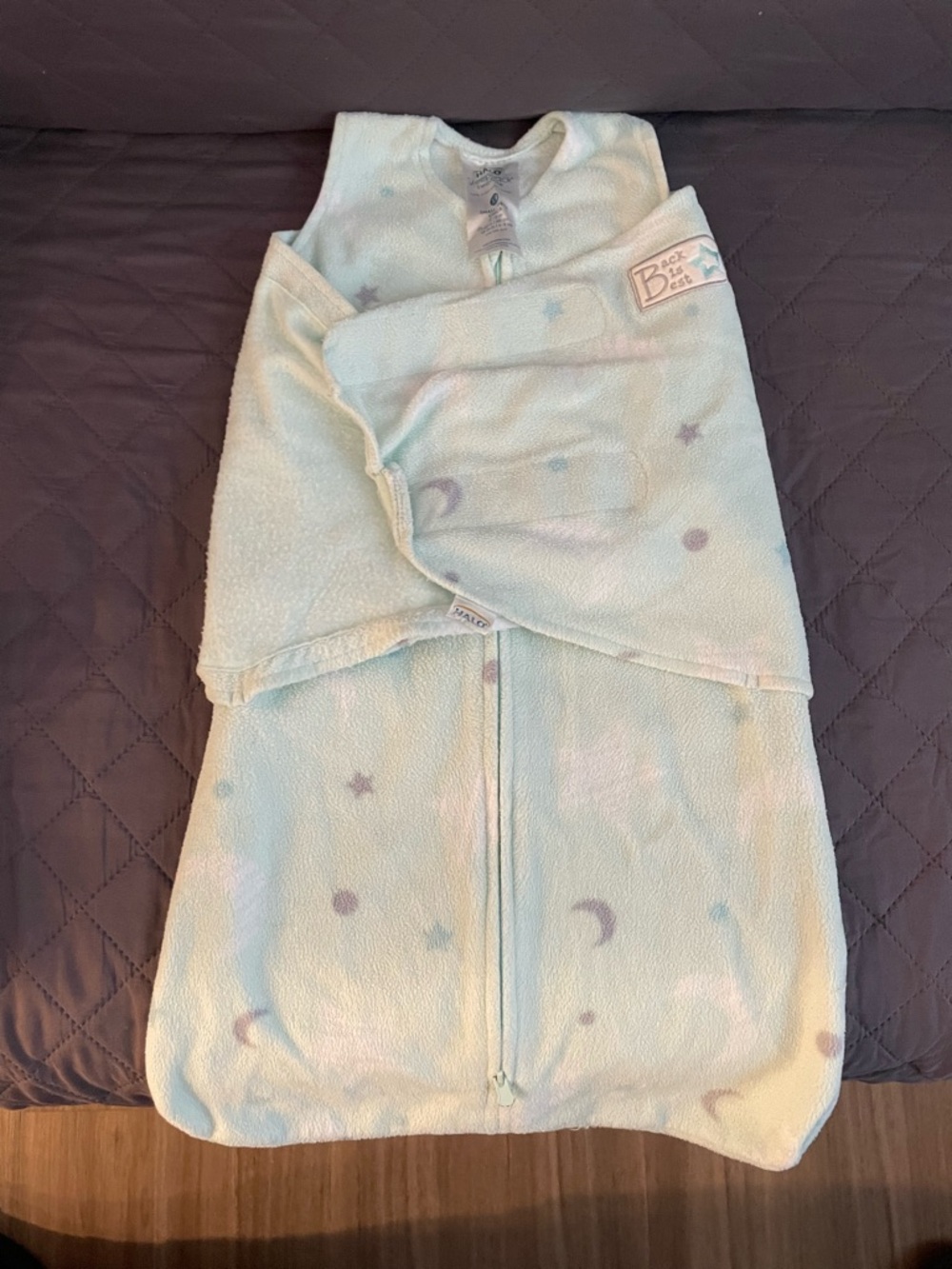 Halo Mint Moon & Stars Sleep Sack